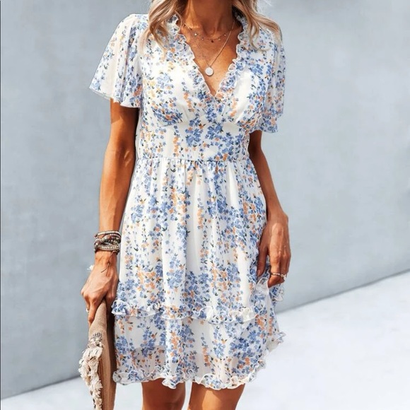 Boho frill trim dress - Picture 9 of 16